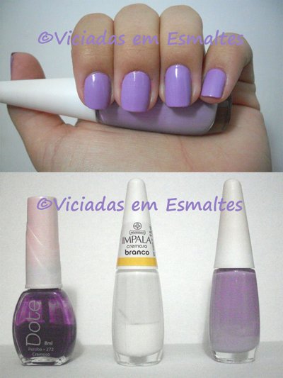 Misturinha lilás Unhas e Misturinha de Esmaltes
