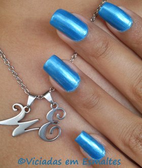 Misturinha Azul Metálica Misturinha de esmaltes e Unhas