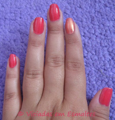 Esmaltes rosa e Unhas