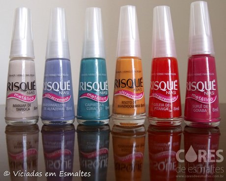 Esmaltes Risqué Coleção Brasil por Risqué. Gastronomia