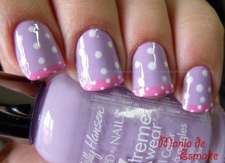 Unhas com esmalte Sally Hansen Hard as Nails