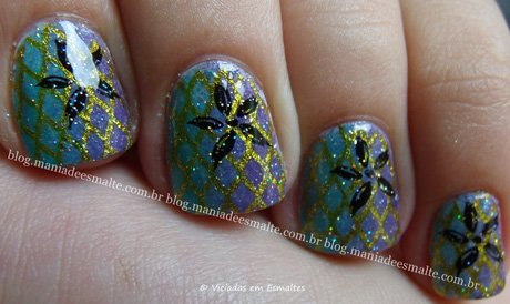 Unhas Decoradas com Carimbo