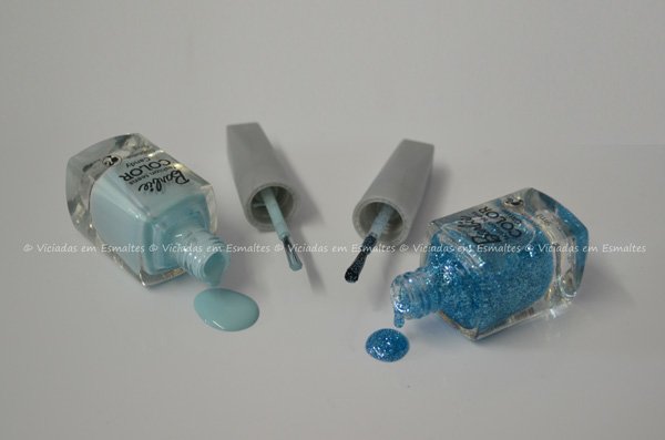 Unhas com esmalte da barbie