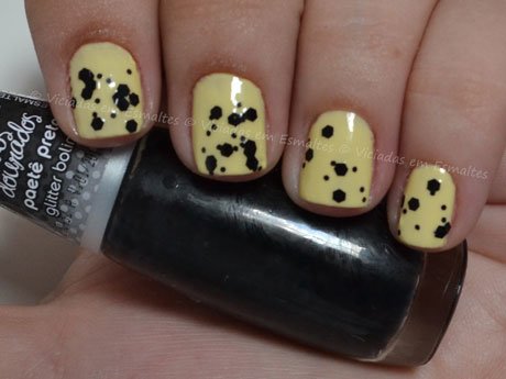 esmalte impala paetê preto