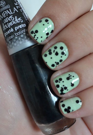Esmalte Paetê Preto Impala