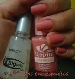 Esmalte Neblina Verona + Matt Plus Big Universo
