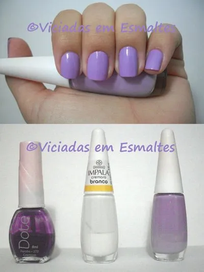 Misturinha * Peroba 272 Dote + Branco Impala = lilás perfeito!!