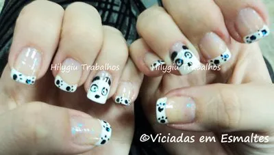 Unhas Decoradas * Panda + Francesinha
