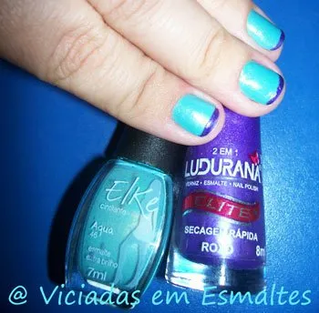 Esmalte Acqua * Elke + Roxo * Ludurana