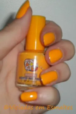Esmalte Orange * Coleção Pixy Stix Nestlé