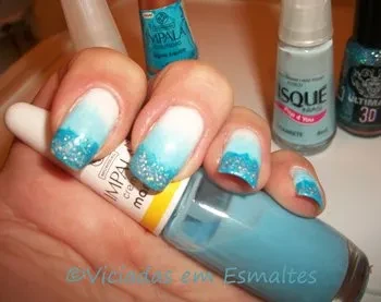 Unhas decoradas Degradê