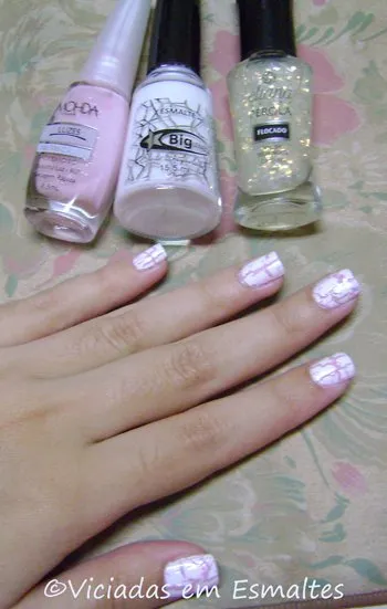 Esmalte Rosinha Luz Mohda * Iceberg Craquelado Big Universo