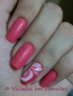 Rosa Fosco 5Cinco Unhas marmorizadas