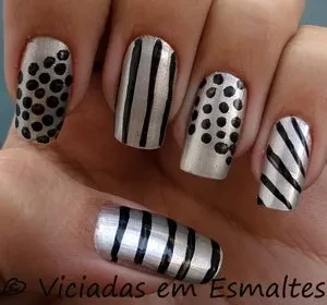 prata-preto unhas
