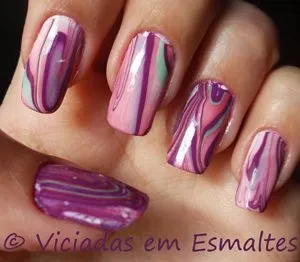 Marmorizacao unhas