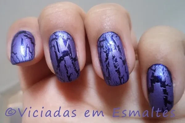 Arara do Cerrado + Selinho esmalte craquelê