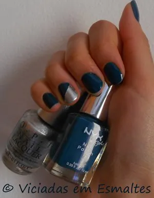 Esmaltes Indigo Blue * Nyx (NGP 196) + DS Radiance * OPI