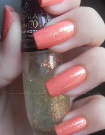 Esmalte Colorama Grande Atração + Flocado Love Story Impala