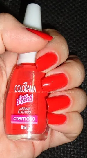 Esmalte Laranja Elástico Colorama * As Super Cores