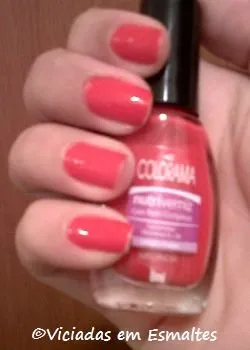 Esmalte Melancia da Colorama + Cobertura Matt Plus Big Universo