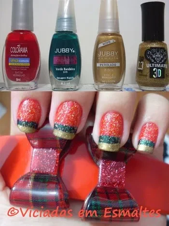 Unhas Decoradas de Natal