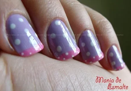 Unhas com Sally Hansen Lacey Lilac