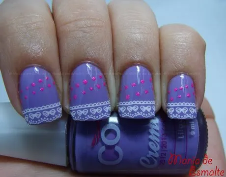 Unhas Decoradas com carimbo Konad