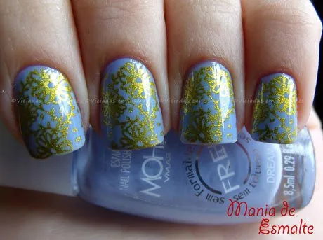 Esmalte Dream Mohda + Konad M64 com esmalte para carimbo La Femme