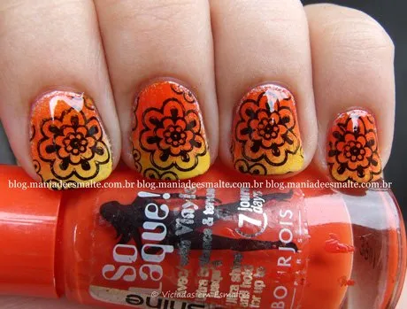 Unhas Decoradas com Kit Carimbo