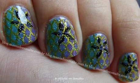 Unhas Decoradas com Carimbo