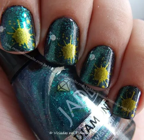 Unhas Decoradas com Carimbo Konad