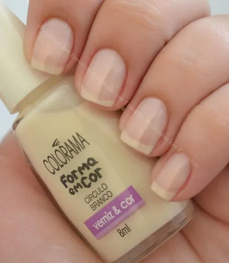 Esmalte Círculo Branco Colorama Forma em Cor