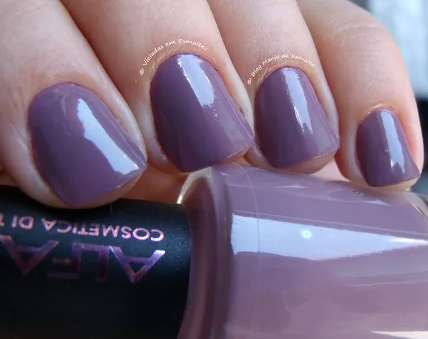 Unha com Esmalte Alfaparf Alta Moda