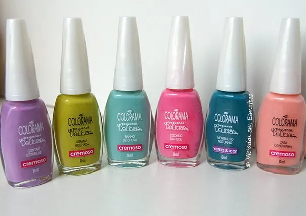 Coleção de Esmaltes Colorama Pequenas Delícias