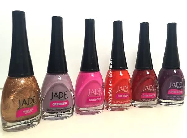 Coleção de Esmaltes Jade Loucuras de Amor