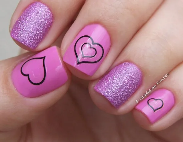 Nail Art com esmalte Bruna Marquezine e Jade