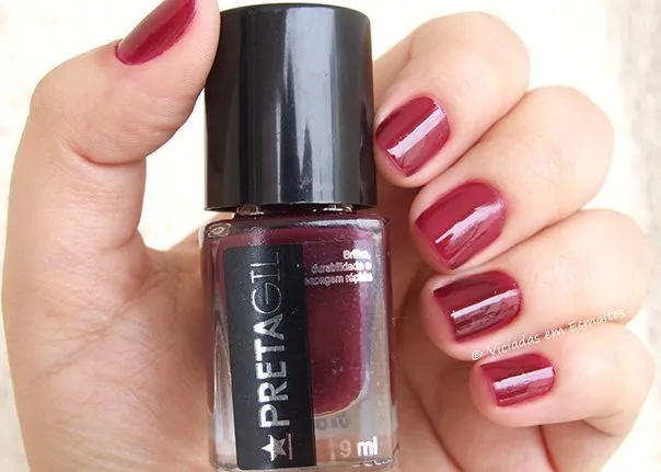 Esmalte Preta Gil Vinho Muso