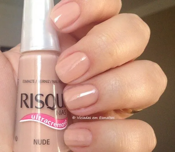 Testando Esmalte Nude Risqué