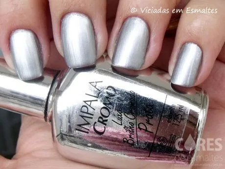 Esmalte Impala Cromo Brilho Cromado Prateado