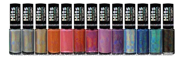Coleção Hits no Olimpo completa, 13 esmaltes holográficos da Hits Speciallità lançados em 2011
