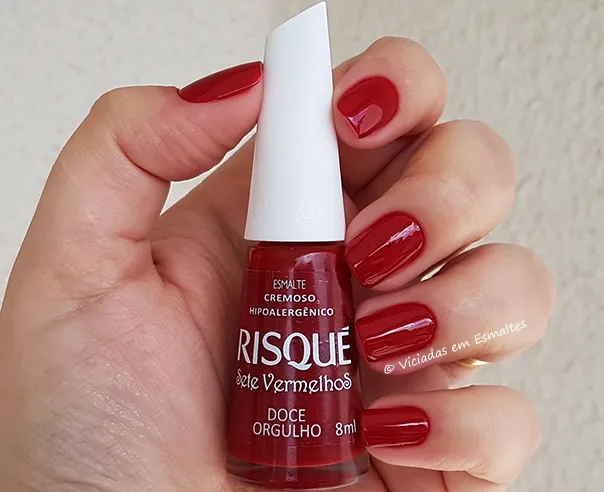 Teste com o Esmalte Risqué Doce Orgulho