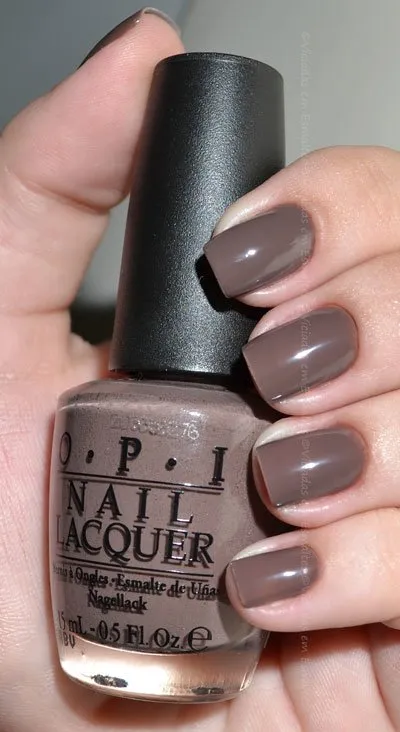 Unhas com Esmalte O.P.I You Don't Know Jacques!