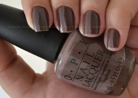 Unhas com Esmalte OPI You Don't Know Jacques!