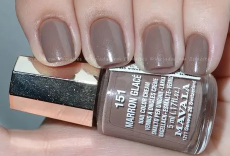 Esmalte Mavala Marron Glacé no vidrinho Mini Color de 5 ml