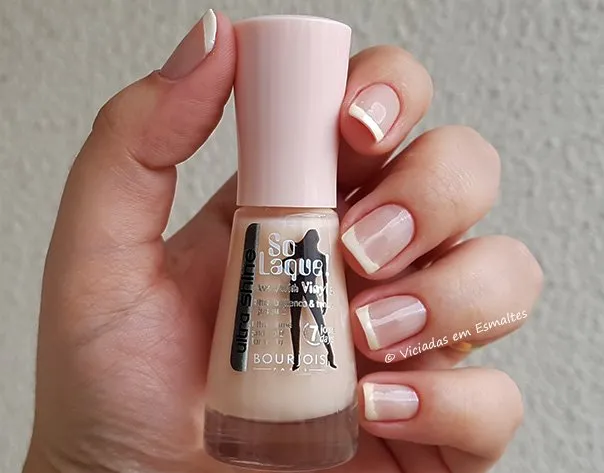 Unha Francesinha com Esmalte Bourjois Rose Lounge