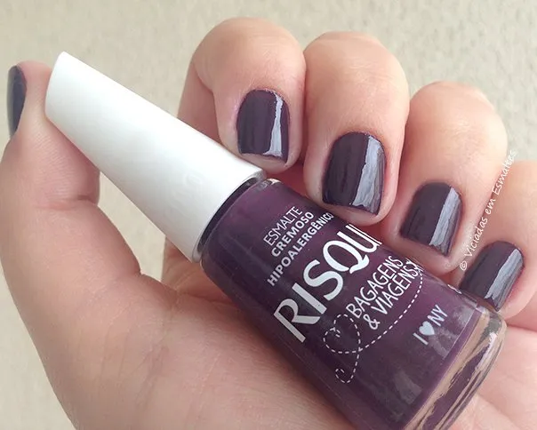 Esmalte Risqué I <3 NY Coleção Bagagens e Viagens