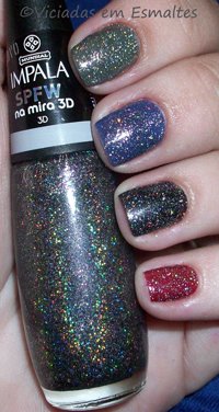 Na Mira 3D como cobertura Esmalte Na Mira 3D e Unha