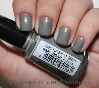 Grey Cream Esmalte Sweet Falour Big Universo