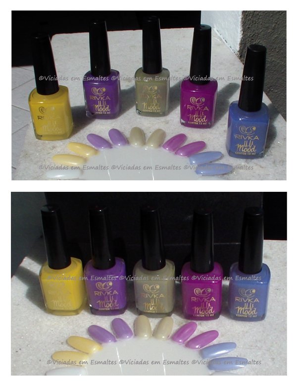 Coleção Rivka Mood UV esmaltes Rivka Mood UV