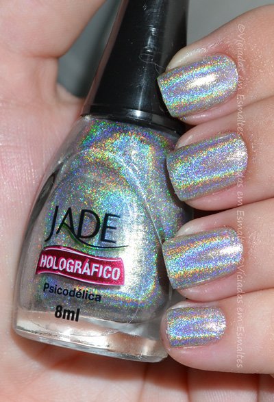 Holográfico Psicodélica Jade Esmalte Holográfico Psicodélica